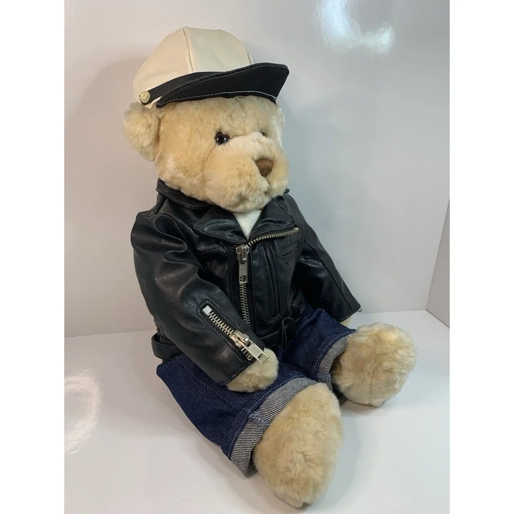 GUND James # 42457 Plush Bear With Removable Moto Jacket Outfit Soft Cuddly Rare - Picture 4 of 16